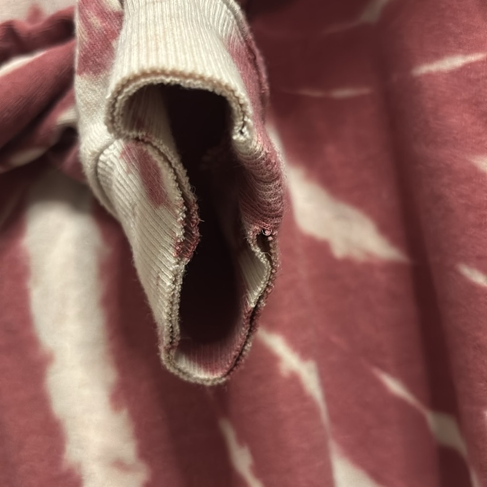 Kickoff Shop dark mauve and off white long-sleeve winter football sweatshirt - Picture 7 of 8
